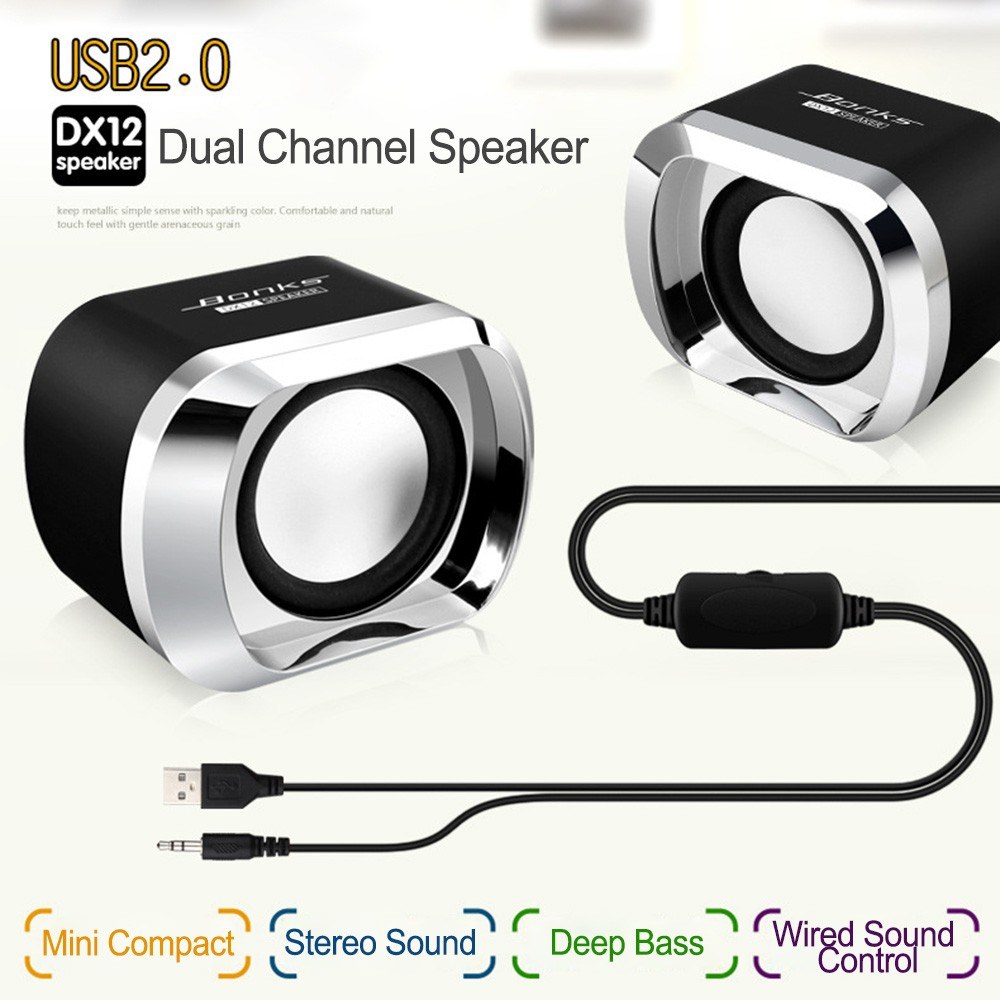 Bonks DX12 Mini Desktop Speakers