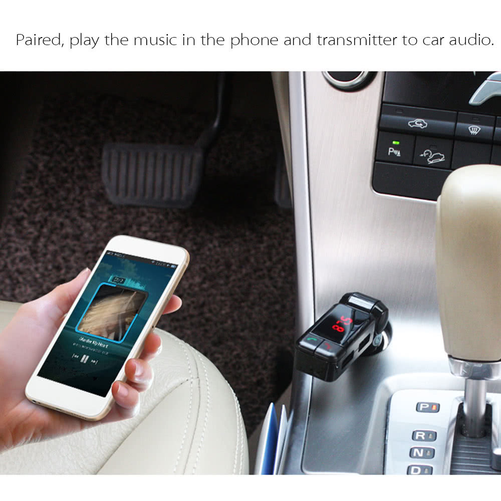 BC-06 Wireless Bluetooth Car Charger Dual USB BC-06 Wireless Bluetooth Car Charger Dual USB