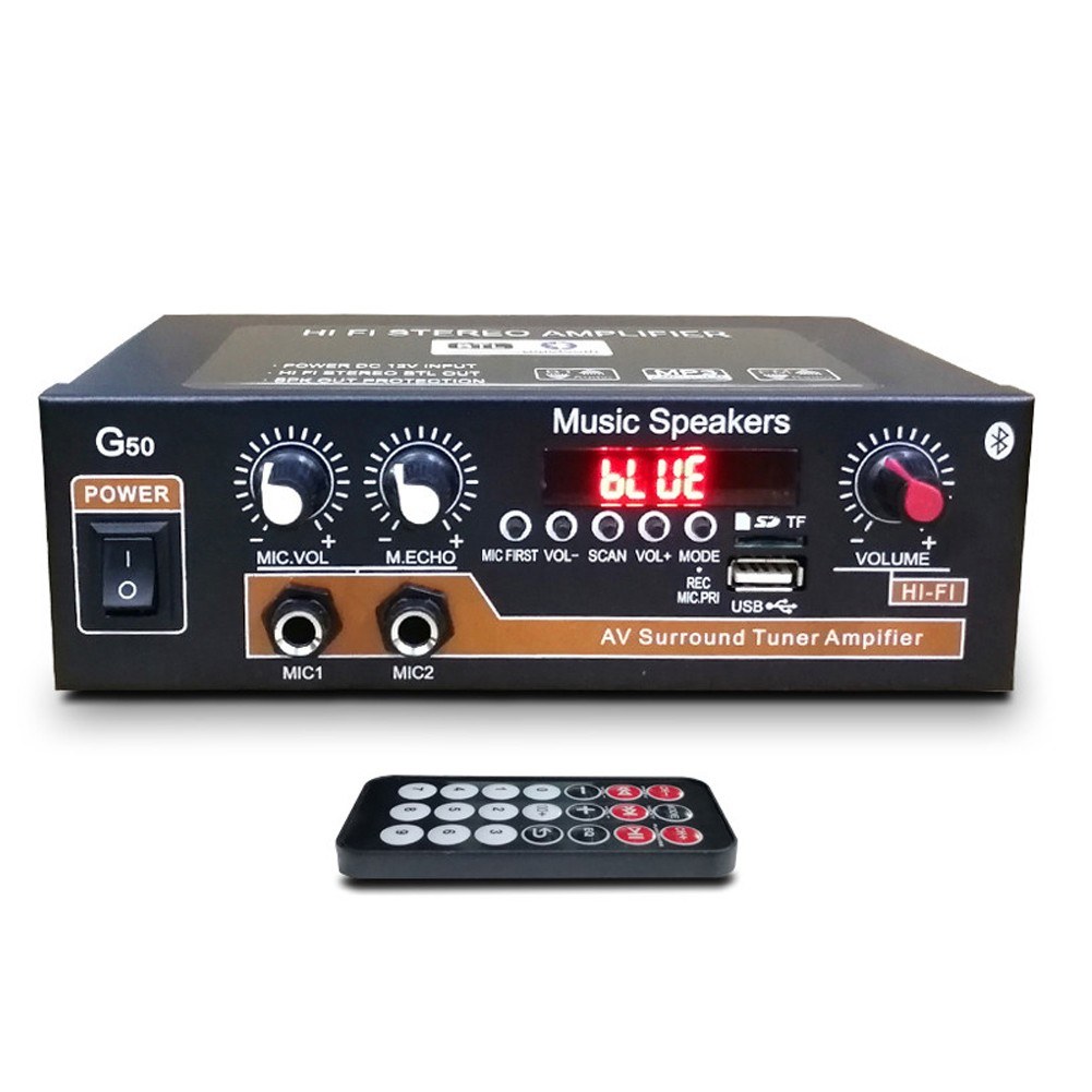 Tomtop - 38% OFF G50 20W+20W BT Power Amplifier With Memory Card, Free Shipping $32.99