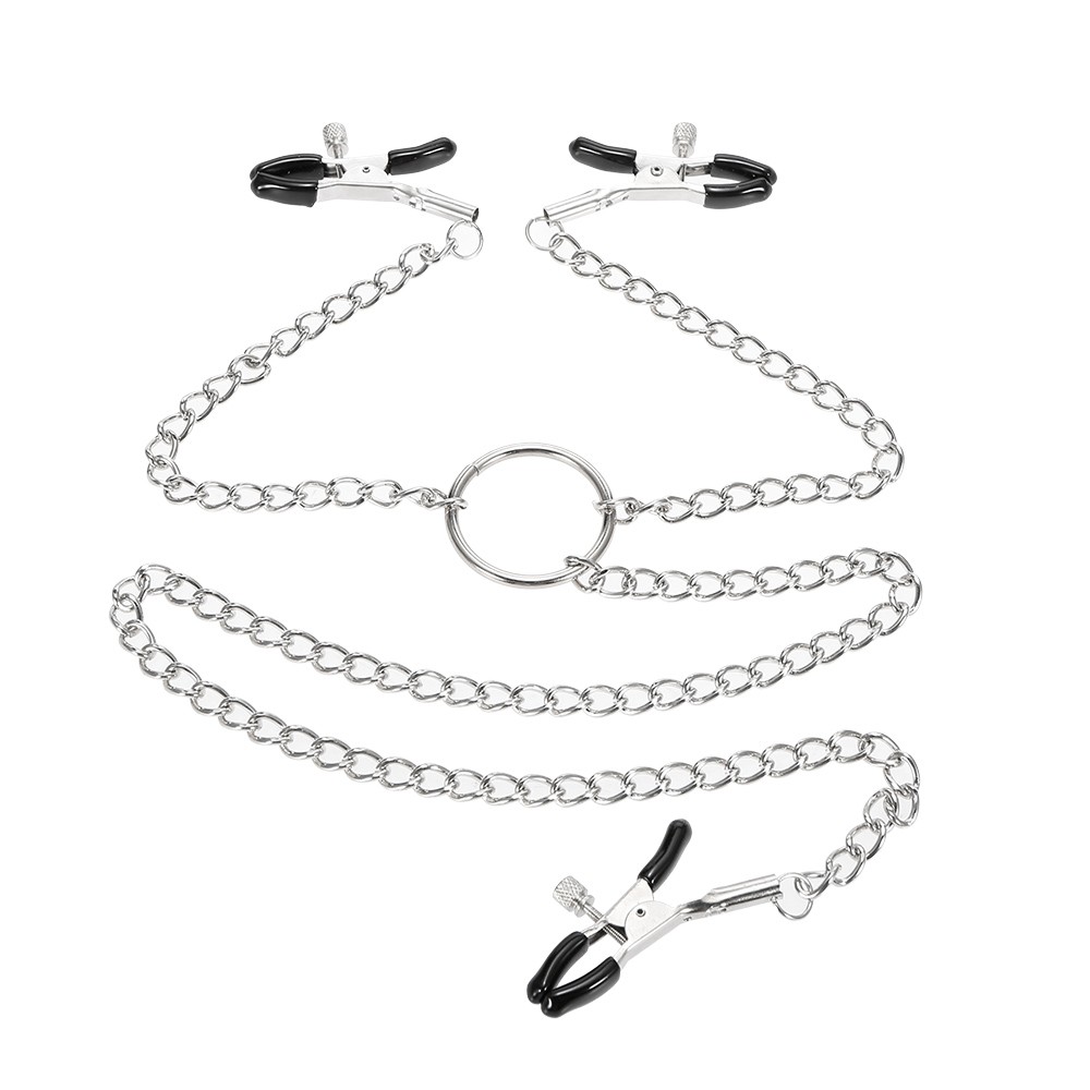 Зажимы для сосков с нежными перьями Lux Fetish, серебристый LF5208 - Lux Fetish - Зажимы для сосков - Купить
