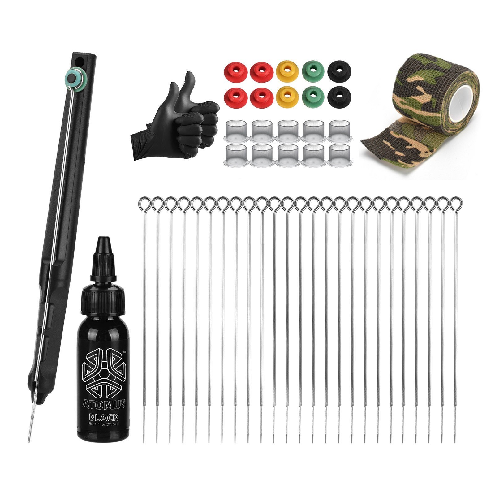 Atomus Manual 3D Tattoo Pen Tattoo Kit DIY Tattoo Supply Tattoo Grommets Table Mats Tattoo