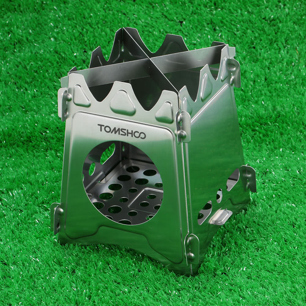 Tomshoo Portable Stainless Steel Lightweight Folding Wood Stove Tomshoo Portable Stainless Steel Lightweight Folding Wood Stove Pocket Outdoor Camping Cooking Picnic Backng Us 17 61 S