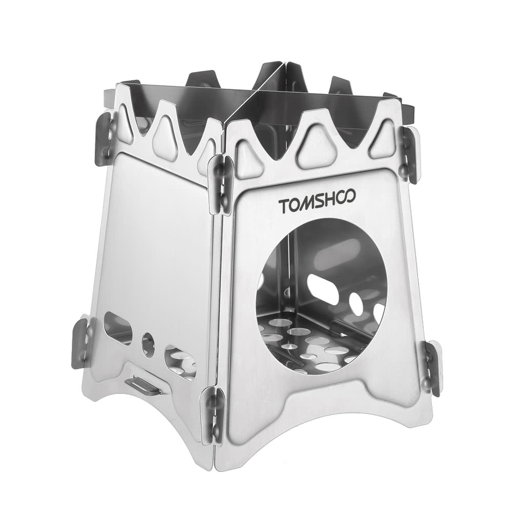 Tomshoo Portable Stainless Steel Lightweight Folding Wood Stove Tomshoo Portable Stainless Steel Lightweight Folding Wood Stove Pocket Outdoor Camping Cooking Picnic Backng Us 17 61 S
