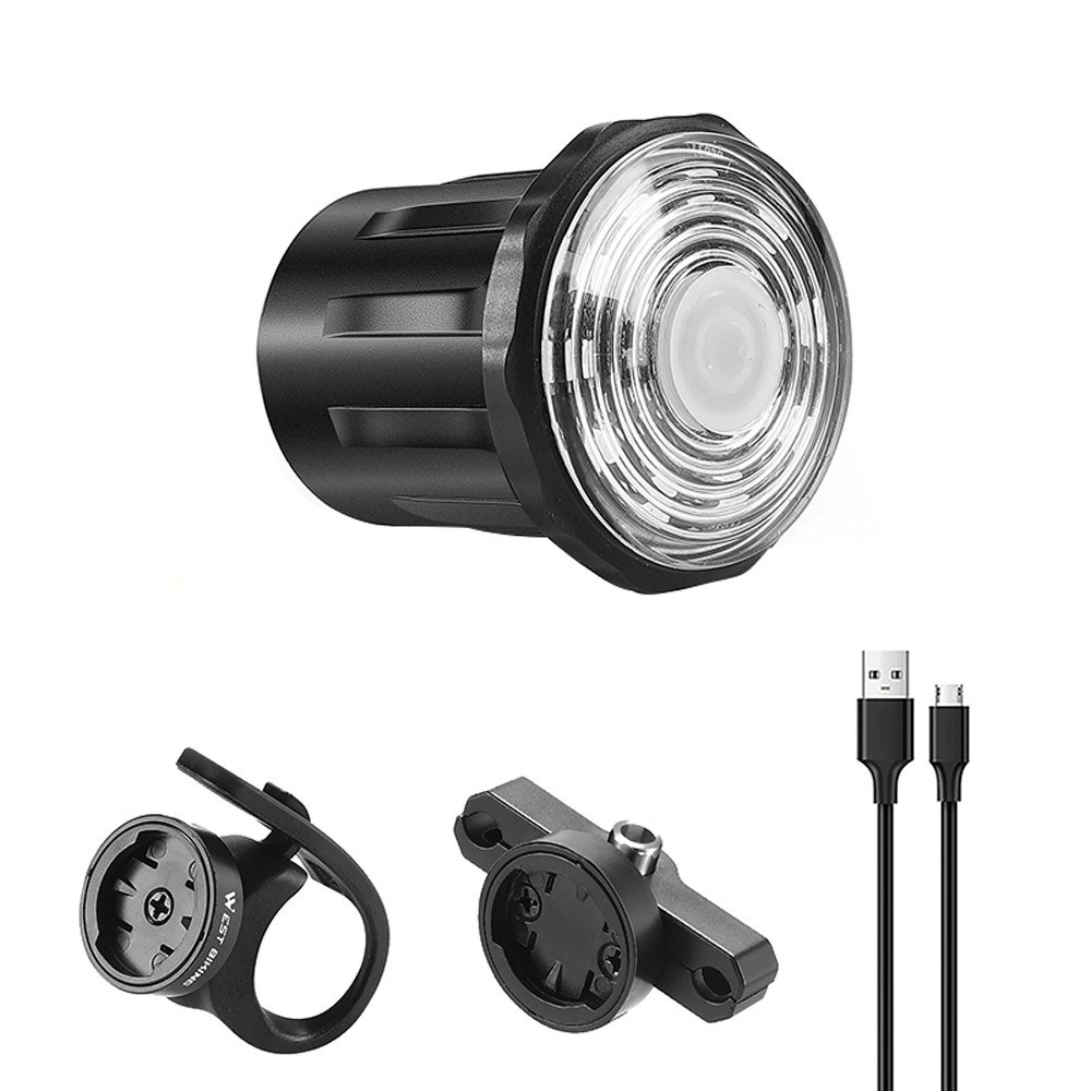 USB Rechargeable Bicycle Warning Light Colorful Bike Tail Light