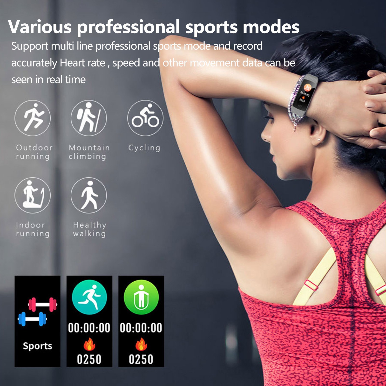 Sport Intelligent Bracelet No Border Cambered High Definition Large