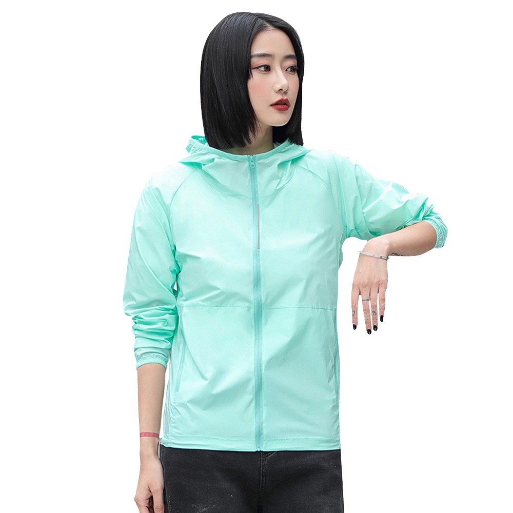 Chaqueta impermeable de verano para mujer,ropa de protección #green Chaqueta impermeable de verano para mujer,ropa de protección #green