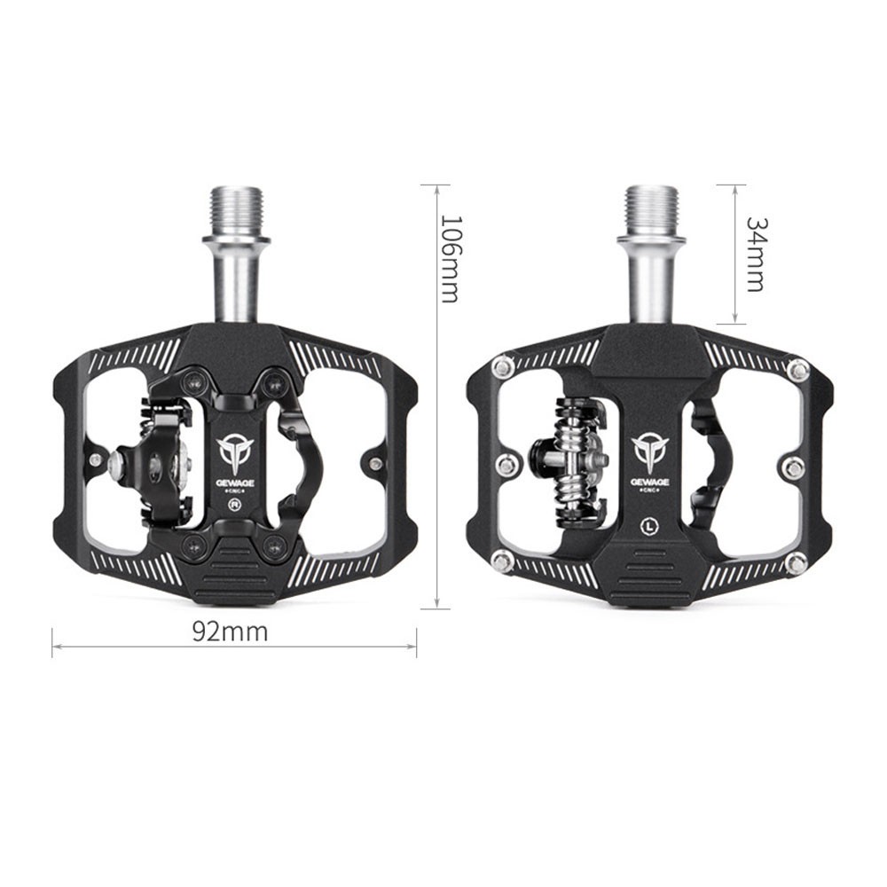 GEWAGE Bike Pedal SPD Mountain Bike Clipless Pedals Aluminum Alloy