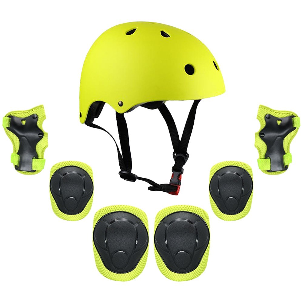 kids helmet and pad set