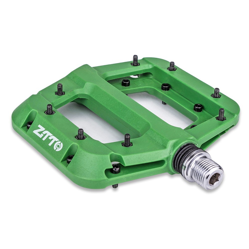 ZTTO Bike Pedal Nylon Fiber 9/16 Inch NonSlip Platform Flat Pedals Bearing Bicycles Pedal for
