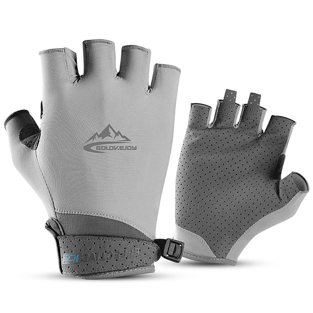 Half Finger Golf Gloves Absorbent Cooling Ice Gloves