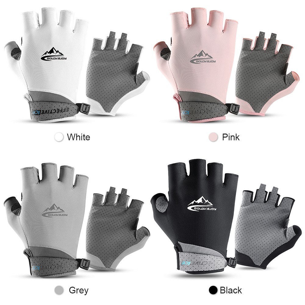 Half Finger Golf Gloves Absorbent Cooling Ice Gloves