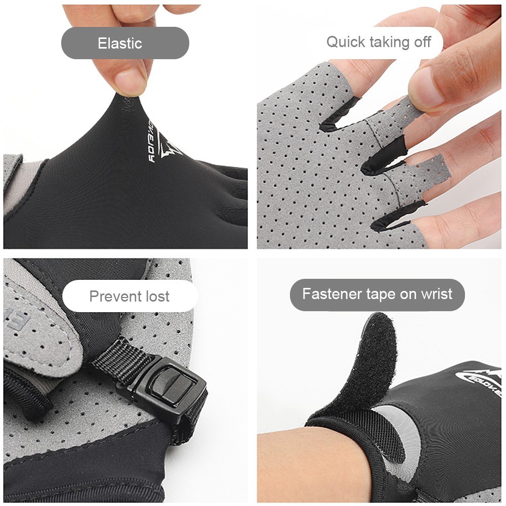 Half Finger Golf Gloves Absorbent Cooling Ice Gloves