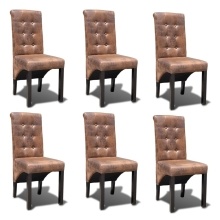 Chaise capitonnée en tissu ou en cuir | Interougehome Chaise capitonnée en tissu ou en cuir | Interougehome