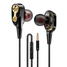 Dual-Dynamic 3.5mm Noise Isolation Sport In-ear Earphone