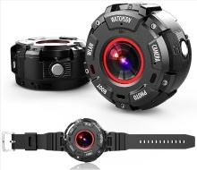 Smart Wearable Camera Watch Style Outdoor Sports Watch Camera with WIFI Function IP68 Waterproof