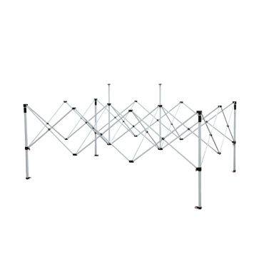 Structure de tente pliante 3x4,5m acier 32mm 4 pieds carrés