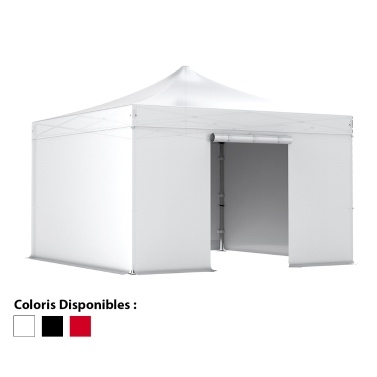 Barnum pliant 4x4m Pack complet Alu 45 polyester 380g/m² pelliculé PVC