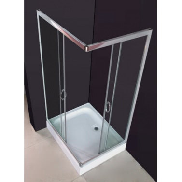 Rechteckige Dusche 100 x 80 cm