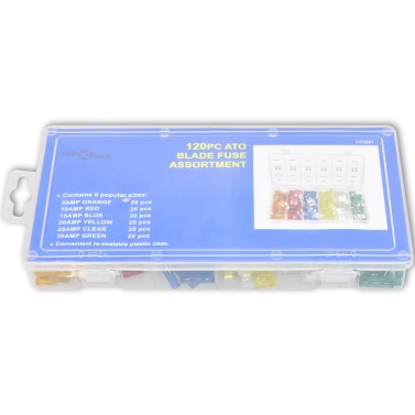 Surtido de fusibles de cuchilla estándar 5-30 amp (120 unidades)
