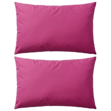 Outdoor Cushions 2 pcs 60x40 cm Pink