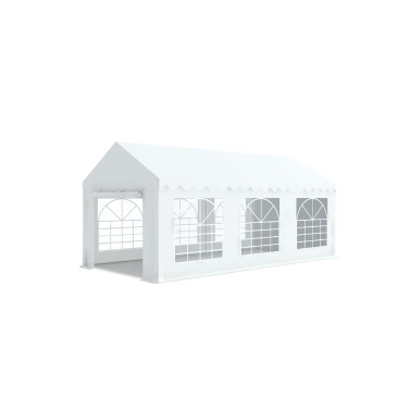 Tente de réception 3x6m tubes 38mm PVC 480g/m2 blanc ignifugée M2