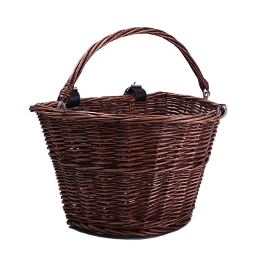 D-shaped Handlebar Bike Basket Wicker Front HandlebarBicycle Basket