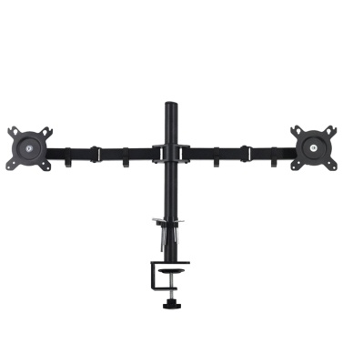 Dual Monitor Mount Aluminum Alloy 360° Rotating Monitor Stand Holds 17-32 Inch Screens Adjustable Single Monitor Arms for Home Office Desk PM100