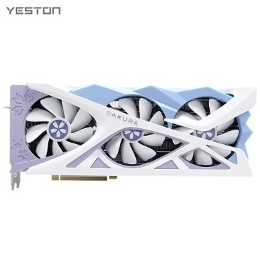 Yeston RX7800XT-16G GDDR6 Graphics Card for Gaming PC Powerful Cooling System RGB Lighting Effects High Core Frequency Multi-Interface Support High-Temperature Resistant Solid Capacitors Computer Grap