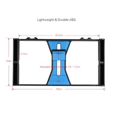 Andoer Handheld Smartphone Video Rig Phone Tripod Mount Stabilizer + Dimmable LED Light + Microphone