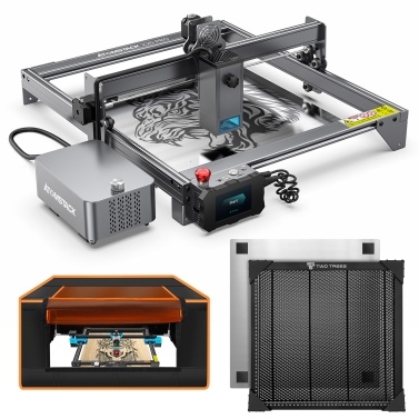 ATOMSTACK X20 Pro 20W Laser Engraver with Two Trees 740x700x400mm Protective Box and 400x400mm Honeycomb Working Table
