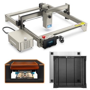 ATOMSTACK S20 Pro 20W Laser Engraver with Two Trees 740x700x400mm Protective Box and 400x400mm Honeycomb Working Table