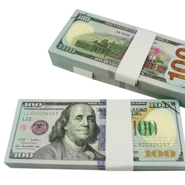 20Pcs/Pack USD Paper Bar Atmosphere Props Money $100(1)