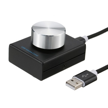 USB Volume Control Computer Speaker Audio Volume Controller Adjuster with One Key Mute Function PC Volume Controller USB Volume Knob