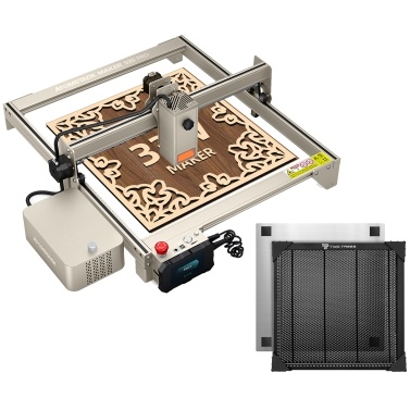 Atomstack S30 Pro 33W Laser Engraver with F30 Pro Air Assist System and Two Trees 400x400mm Honeycomb Working Table