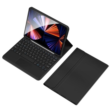 TP-1099 Wireless BT Keyboard USB Keypad with PU Leather Protecting Case for Tablet Compatible with iPad 10 10.9in(2022)