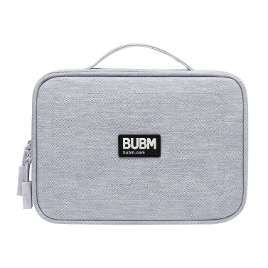 BUBM DPSS-PVC-hui Multifunctional Hand Storage Bag Large Capacity Portable Digital Accessories Bag Tablet/Phone/USB Cable/U Disk