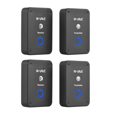 2-Set M-VAVE WP-9 Wireless Earphone Monitor Transmission System - High-Quality Sound, Low Latency, Long Range