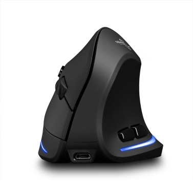 ZELOTES F-35B Wireless Gaming Mouse 2.4G+BT3.0+BT5.0 Three-mode Ergonomic Vertical Mouse 3-gear Adjustable DPI for PC Laptop