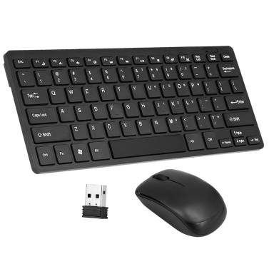 2.4GHz Ultra Thin Wireless Keyboard Mouse Combo With Protective Cover