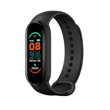 Sports Bracelet Intelligent Movement Heart Rate & Sleep Monitoring Calorie Consumption Alarm Clock BT Connection 0.96in Black