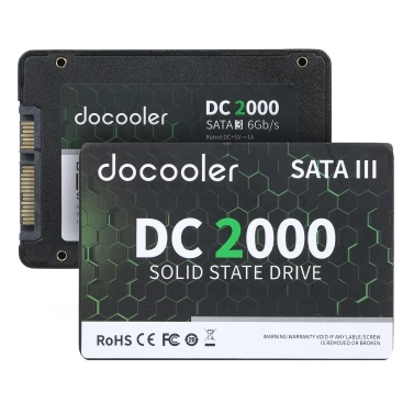 docooler DC2000 2TB 2.5 inch SSD Internal Solid Stable Drive SATA III Interface Fast Read&Wirte Speed for PC Laptop