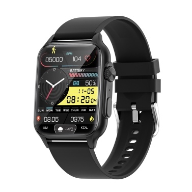 1.96 inch Smart WatchFull-screen Touch Health Monitoring Watch IP67 Waterproof BT Call Multi-sport Modes