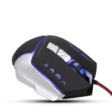 Kabelgebundene Gaming-Maus Professionelle Makro-Definition-Maus mit einstellbaren 4800-dpi-Gaming-Mäusen mit programmierbaren Tasten