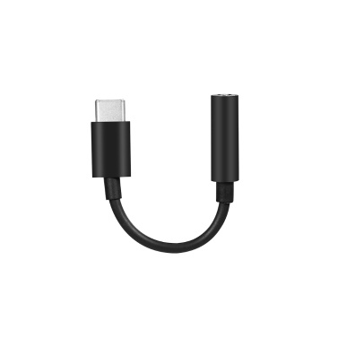 Type-C to 3.5mm Earphone Adapter USB 3.1 Type-C Male to 3.5 AUX Audio Female Jack Audio Adapter for Huawei Xiaomi Samsung Black