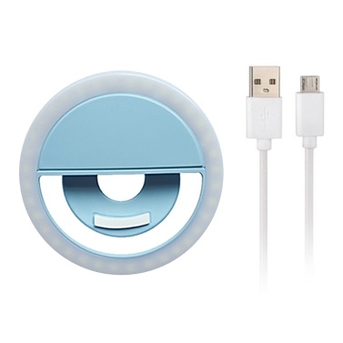 Supplementary Light Lamp Mobile Phone Selfie Light Annular Supplementary Light Lamp Built-in Rechargeable Lithium Battery Black