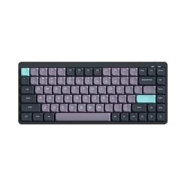 iBlancod Wireless Mechanical Keyboard 84 Keys 2.4G+BT5.0+Type-C 3 Connections 75% Low Profile Layout Keyboards 15 Light Effect 5 Brightness Levels for Tablet Laptop Smartphone OUTEMU Blue Switches