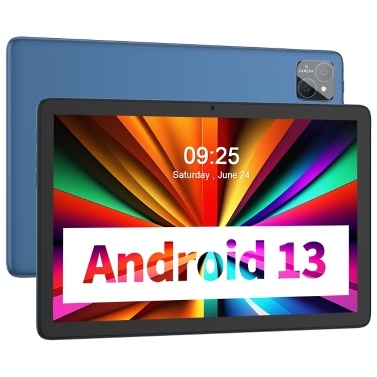 Tablet 10.1-inch 1280*800 IPS Clear Touchscreen Android 13 Tablet 8GB(4G+4G Expand) RAM 128GB ROM 1TB Expandable Memory, 8000mAh Battery Long Standby Time, BT5.0 Connection, Dual Camera, WiFi6 Technol