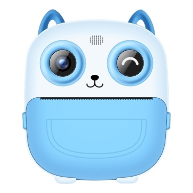 Children's High Clear Instant Print Camera Mini Camera with Thermal Printing Fun Games Creative Graffiti 16-Level Grayscale Printing Rechargeable Battery