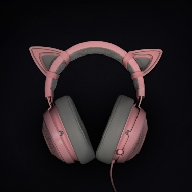 Razer Kitty Cat Ears Aufsteckbares Zubehör für Kraken Headsets Kopfhörer Verstellbare Träger Super Cute Purple