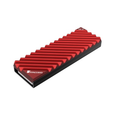 M.2-3 Radiator M.2 SSD Heat Sink Aluminum Heat Sink Tool-free Design Radiator with Thermal Pad for M.2 2280 SSD Red